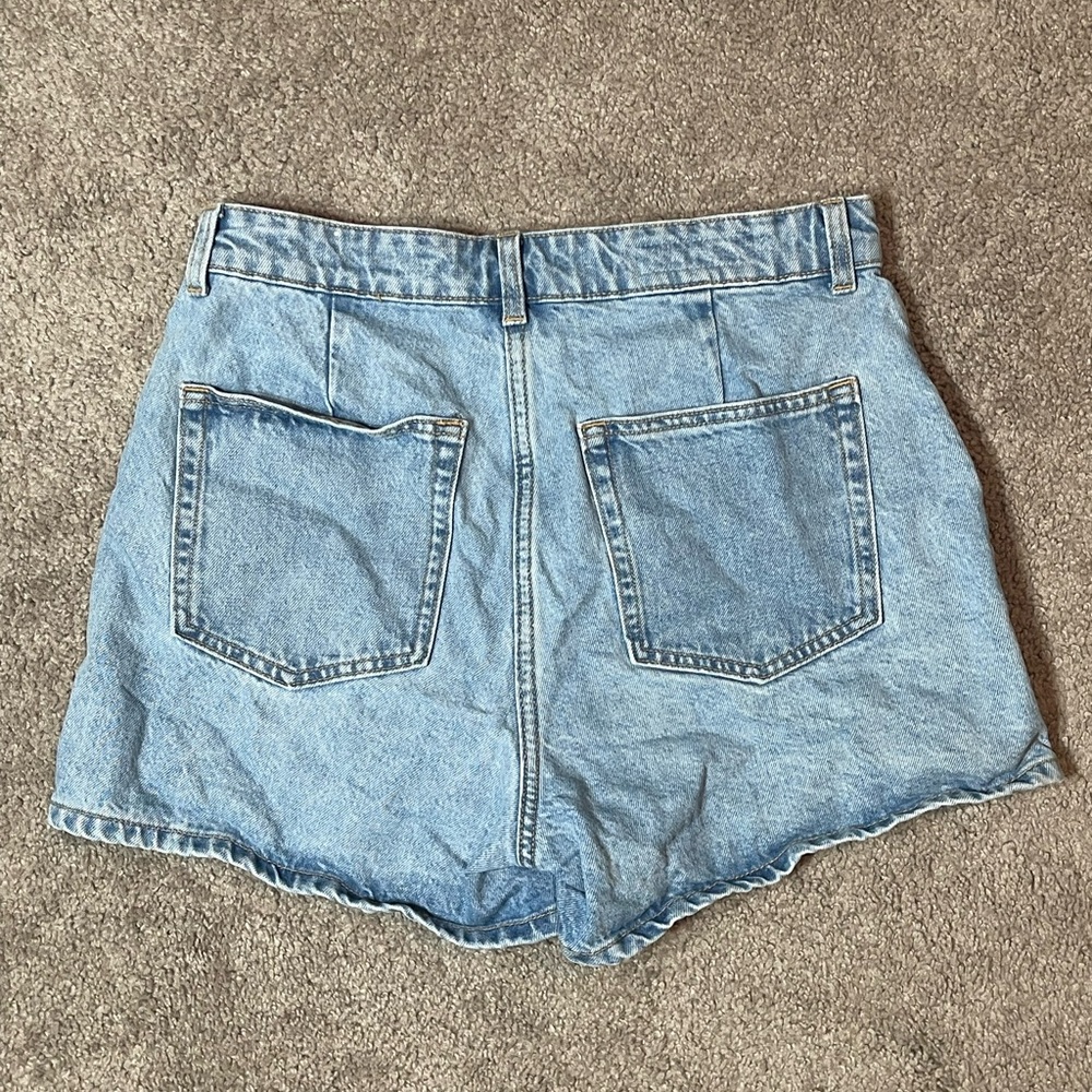 SOLD Zara Light Blue Denim Skorts - Picture 5 of 6